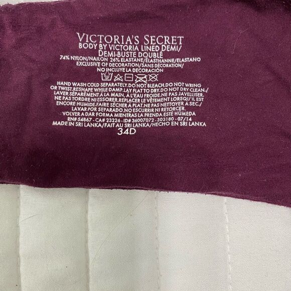 Victoria’s Secret Demi Buste Double Bra Women Size 34D - Picture 6 of 6